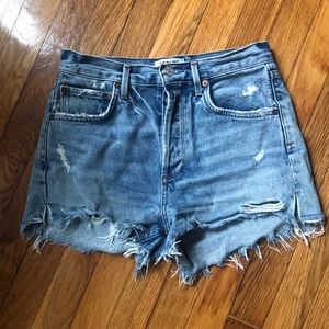 AGOLDE Jaden Hi Rise Cut-Off Shorts